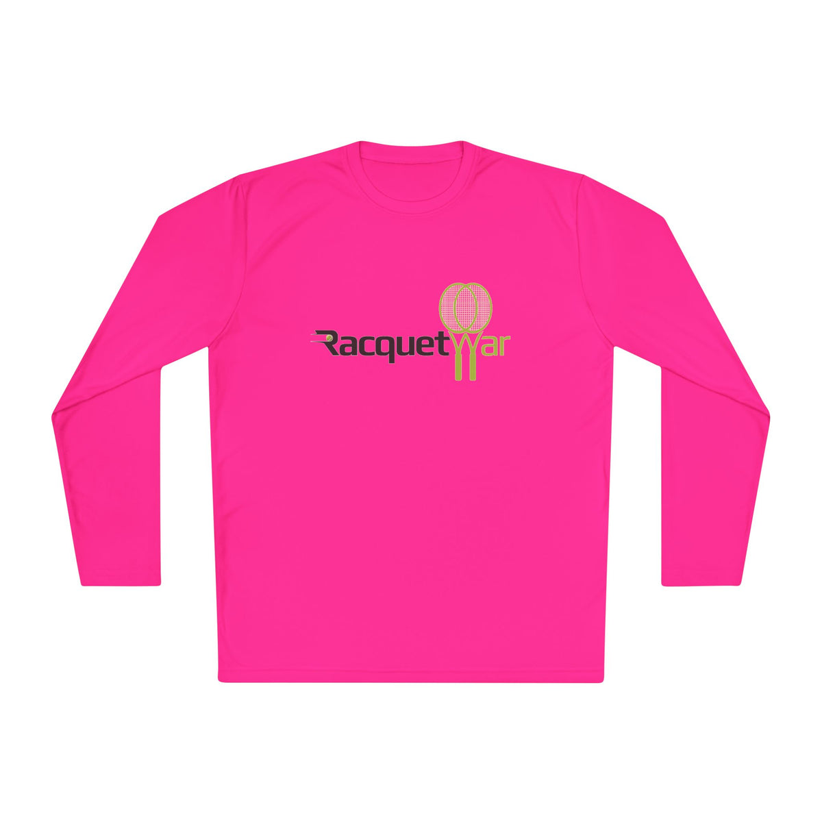 Racquet War Tennis Logo Long Sleeve Athletic Tee