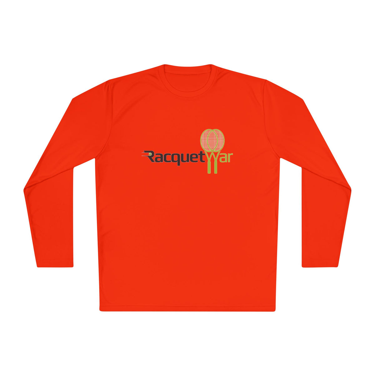 Racquet War Tennis Logo Long Sleeve Athletic Tee