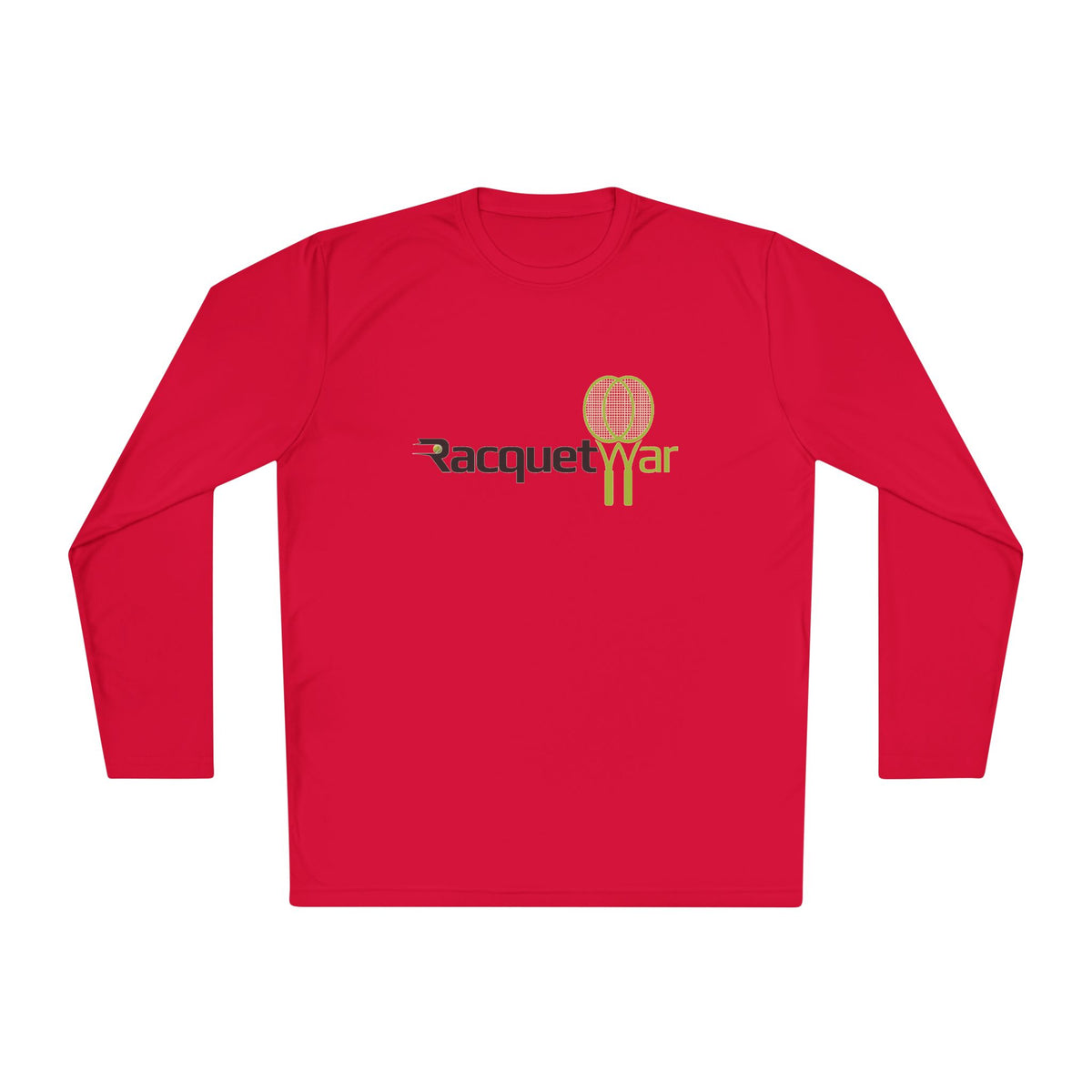Racquet War Tennis Logo Long Sleeve Athletic Tee