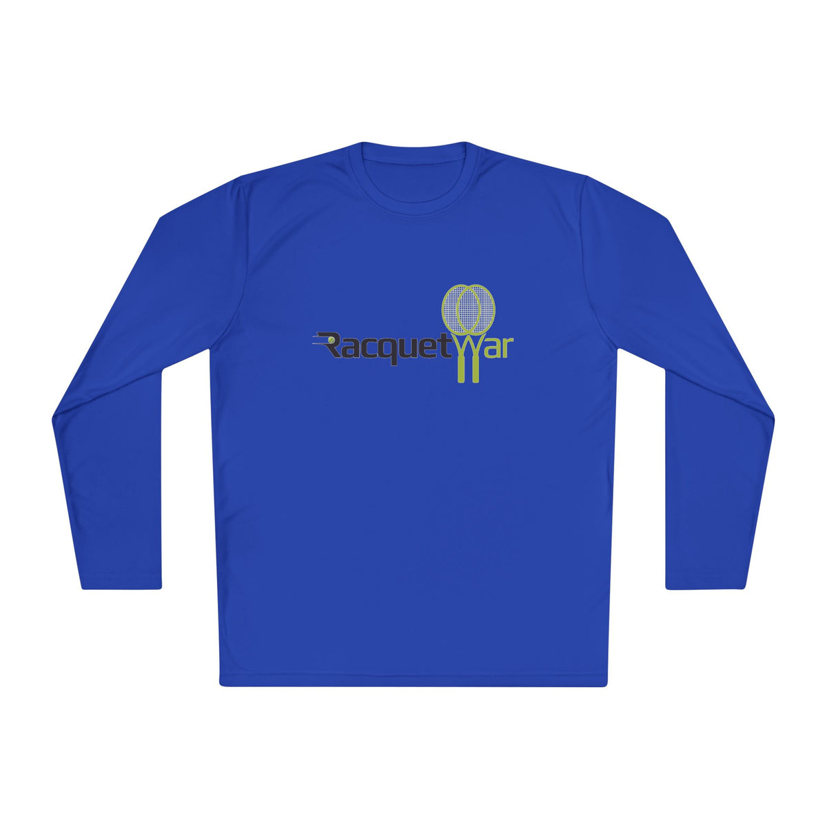Racquet War Tennis Logo Long Sleeve Athletic Tee