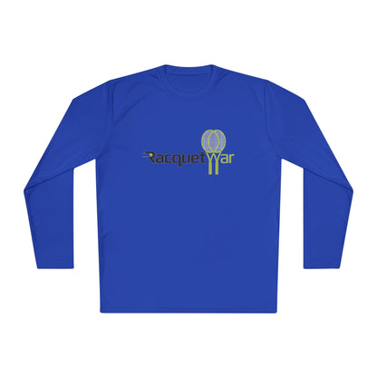 Racquet War Tennis Logo Long Sleeve Athletic Tee
